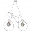 Lampa wisząca biały rower na dwie żarówki Vitaluce VE1795-0/2S