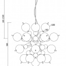 Lampa wisząca Bolla Maytoni dymione kule MOD133PL-06CH
