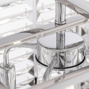 Lampa wisząca chromowana, kryształy w klatce Tening Maytoni MOD060PL-04CH