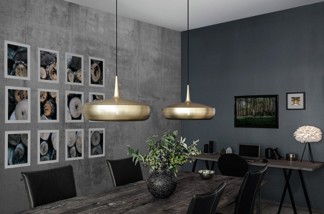 Lampa wisząca Clava Dine UMAGE kolor mosiądz