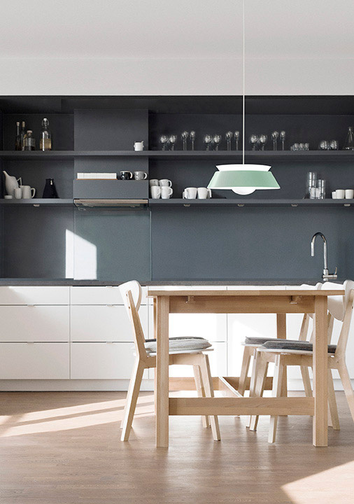 Lampa wisząca do jadalni miętowa