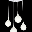 Lampa wisząca cztery białe krople Dewdrop Maytoni Modern P225-PL-150-N