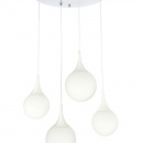 Lampa wisząca cztery białe krople Dewdrop Maytoni Modern P225-PL-150-N