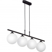 Lampa wisząca do jadalni cztery klosze - białe kule Vitaluce VE4980-1/4S