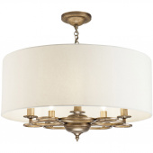 Lampa wisząca duży kremowy abażur na 5 żarówek Anna Maytoni Classic H007PL-05G