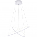 Lampa wisząca dwa białe okręgi LED Nola Maytoni MOD877PL-L62W