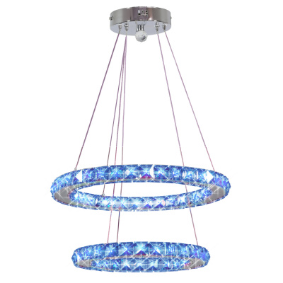 Lampa wisząca dwa ringi LED, różne kolory sterowane pilotem Lords Candellux 32-63106