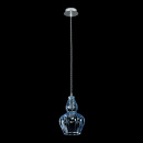 Lampa wisząca klosz z błękitnego szkła Eustoma Maytoni Modern MOD238-PL-01-BL