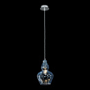 Lampa wisząca klosz z błękitnego szkła Eustoma Maytoni Modern MOD238-PL-01-BL