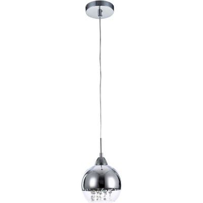 Lampa wisząca kula chromowana w górnej połowie Iceberg Maytoni Modern P012-PL-01-N
