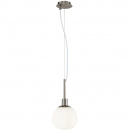 Lampa wisząca kula na niklowanej podstawie Erich Maytoni Modern MOD221-PL-01-N