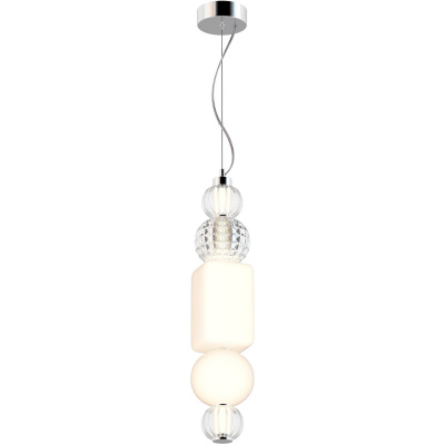 Lampa wisząca LED z dmuchanego szkła Collar Maytoni Modern P069PL-L35CH3K
