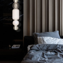 Lampa wisząca LED z dmuchanego szkła Collar Maytoni Modern P069PL-L35CH3K