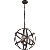 Lampa wisząca metalowa, duża kula na żarówki bez kloszy Vitaluce VE4453-8/3