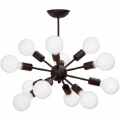 Lampa wisząca na żarówki w formie dużych kul Vitaluce VE3865/12PL