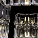 Lampa wisząca okrągła, chromowana, kolumnada szklana Colline Maytoni MOD083PL-09CH