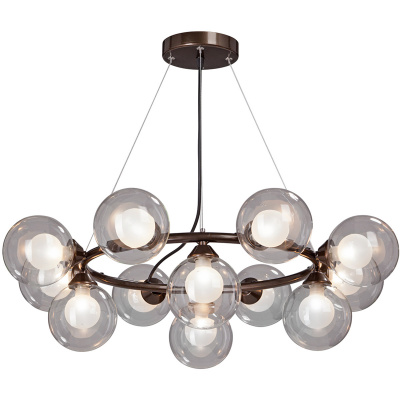 Lampa wisząca okrągła ze szklanymi kloszami Vitaluce VE4841-7/12S