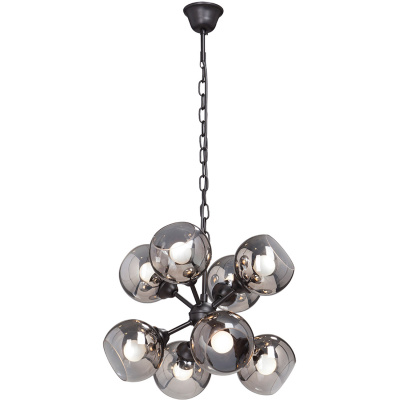 Lampa wisząca osiem szklanych kul na łańcuchu Vitaluce VE4319-1/8