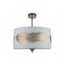 Lampa wisząca ozdobiona złotym liściem paproci Farn Maytoni Classic H428-PL-03-WG