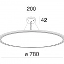 Lampa wisząca plafon LED 78 cm Cosmos Maytoni MOD057PL-L78W4K