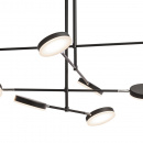 Lampa wisząca plafony LED na czarnych ramionach Fad Maytoni MOD070PL-L48B3K