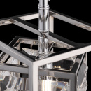 Lampa wisząca pojedyncza, chromowana, kryształy w klatce Tening Maytoni MOD060PL-01CH