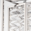 Lampa wisząca pojedyncza, chromowana, kryształy w klatce Tening Maytoni MOD060PL-01CH