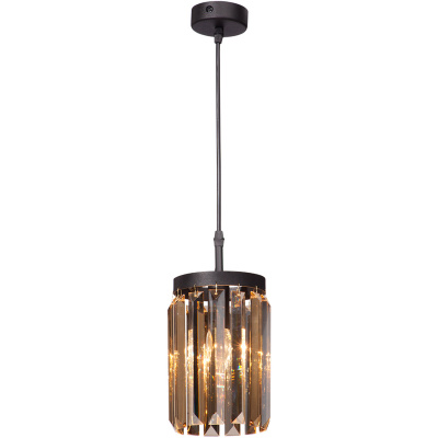 Lampa wisząca, pojedyncza, sztabkowe, bursztynowe kryształy Vitaluce VE5154-1/1S