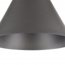 Lampa wisząca pojedynczy, czarny stożek z drewnem Bicones Maytoni Modern P359-PL-220-C