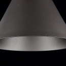 Lampa wisząca pojedynczy, czarny stożek z drewnem Bicones Maytoni Modern P359-PL-220-C