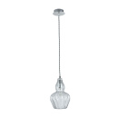 Lampa wisząca - pojedynczy, szklany klosz w formie kwiatu Eustoma Maytoni Modern MOD238-PL-01-TR