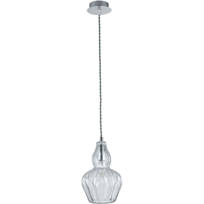 Lampa wisząca - pojedynczy, szklany klosz w formie kwiatu Eustoma Maytoni Modern MOD238-PL-01-TR