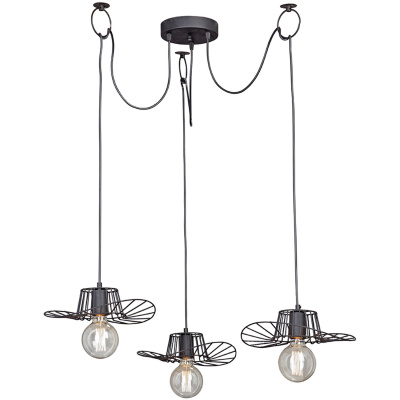 Lampa wisząca, potrójna, długie przewody Vitaluce VE4832-1/3S