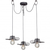 Lampa wisząca, potrójna, długie przewody Vitaluce VE4832-1/3S