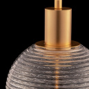 Lampa wisząca prążkowana kula Rueca Maytoni kolor mosiądz P060PL-01BS