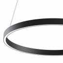 Lampa wisząca ring LED 60 cm Rim Maytoni czarna MOD058PL-L32B4K