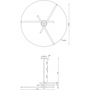 Lampa wisząca rury LED Axis Maytoni MOD106CL-L40G3K