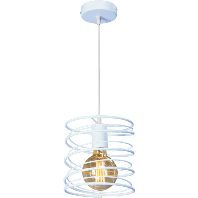 Lampa wisząca spiralna Vitaluce jasnoniebieska VE4144-6/1S