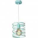 Lampa wisząca spiralna Vitaluce szaroniebieska VE4144-5/1S