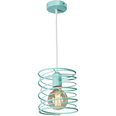 Lampa wisząca spiralna Vitaluce szaroniebieska VE4144-5/1S
