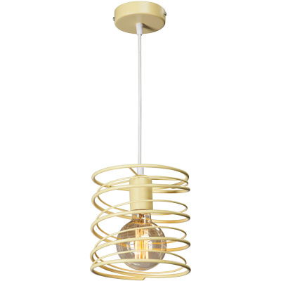 Lampa wisząca spiralna Vitaluce żółta VE4144-3/1S