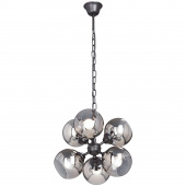 Lampa wisząca sześć szklanych kul na łańcuchu Vitaluce VE4318-1/6