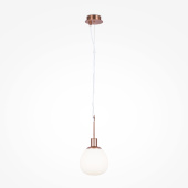 Lampa wisząca szklana, biała kula Erich Maytoni Modern MOD221-PL-01-G