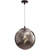 Lampa wisząca szklana, dymiona kula 30 cm Dunas Maytoni P059PL-01B