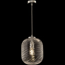 Lampa wisząca szklana, klosz o falującej strukturze Dunas Maytoni P058PL-01CH