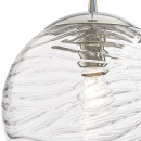 Lampa wisząca szklana kula falista 30 cm Dunas Maytoni P059PL-01CH