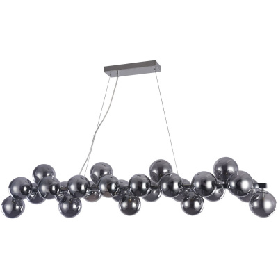Lampa wisząca szklane bańki z ciemnego szkła 25 sztuk Dallas Maytoni Modern MOD547PL-25CH