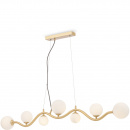 Lampa wisząca szklane kule na złotej fali Uva Maytoni MOD059PL-07G