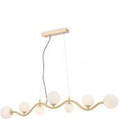 Lampa wisząca szklane kule na złotej fali Uva Maytoni MOD059PL-07G