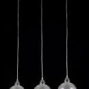 Lampa wisząca - trzy chromowane kule z kryształkami Iceberg Maytoni Modern P012-PL-03-N
